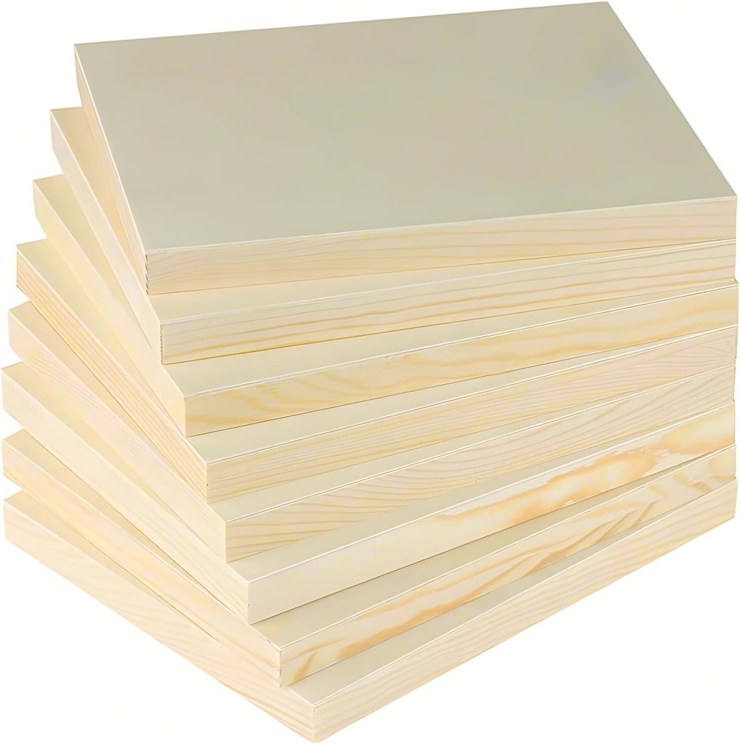 8PCS 8 x 10 Inch Wood Panels for Painting, Unfinished Wooden Canvas Panel Boards, Wood Panel for Arts & Craft Paint Pouring Panel Board