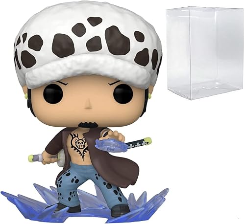 POP One Piece - Figura de vinilo Funko de Trafalgar D. Law Room Attack (exclusivo del anime AAA) (paquete con funda protectora de caja compatible),