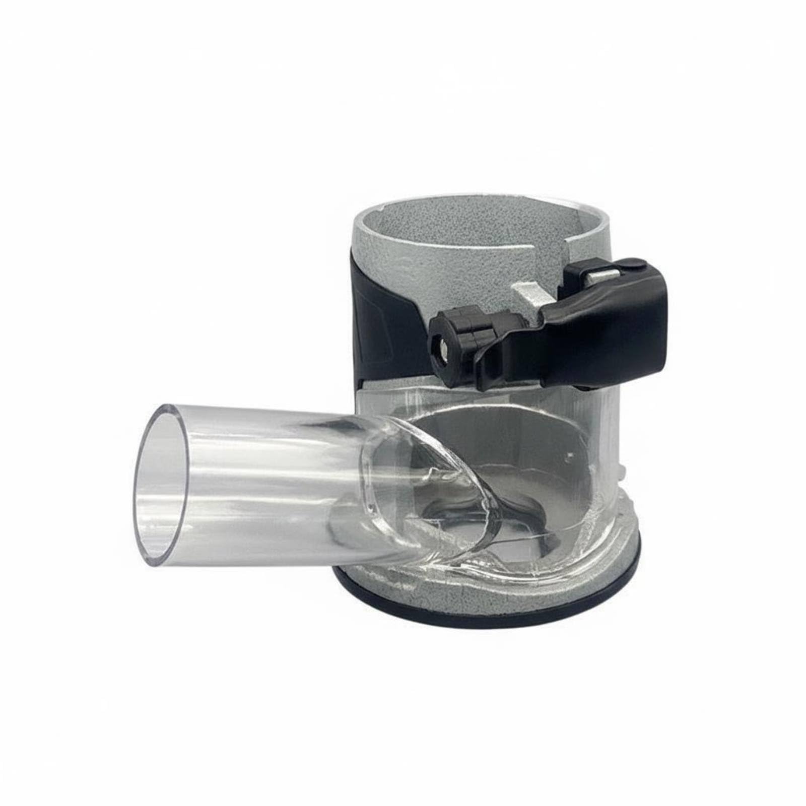 Cubierta para Fresadora de Aluminio con Puerto de Aspiración de 32mm Compatible con Guías Múltiples y Ajuste Preciso de Profundidad Adecuada para, Juego De Aleación De Aluminio