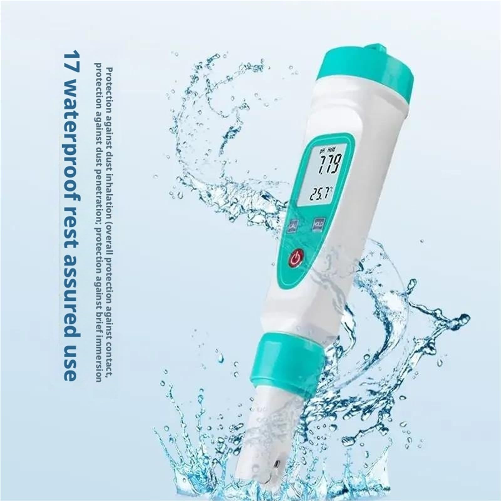 Testeur d'eau, Stylo testeur de qualité l'eau Portable for Aquarium, pH-mètre Industriel Haute précision