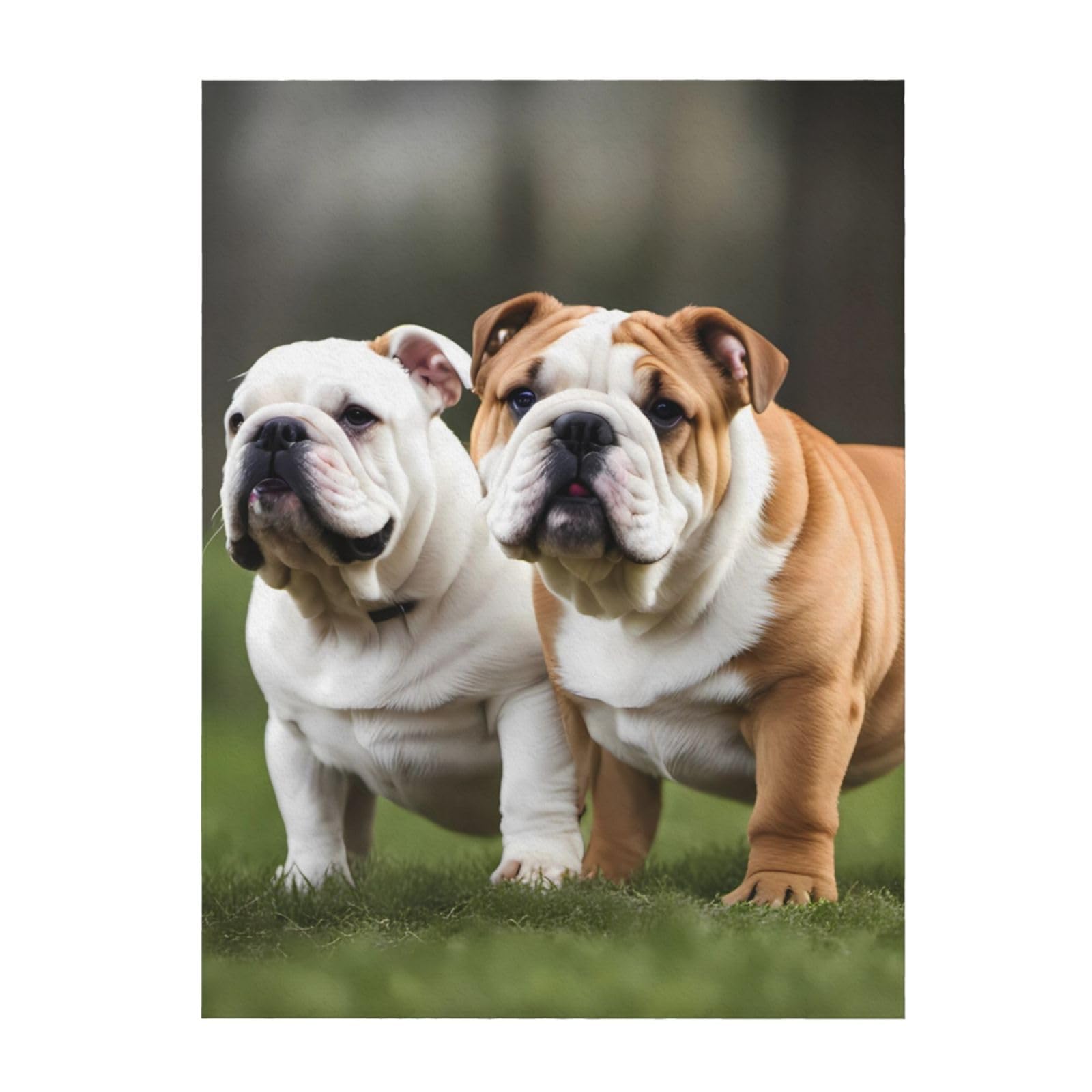 Couverture bouledogue anglais pour garder au chaud votre lit sans frissons