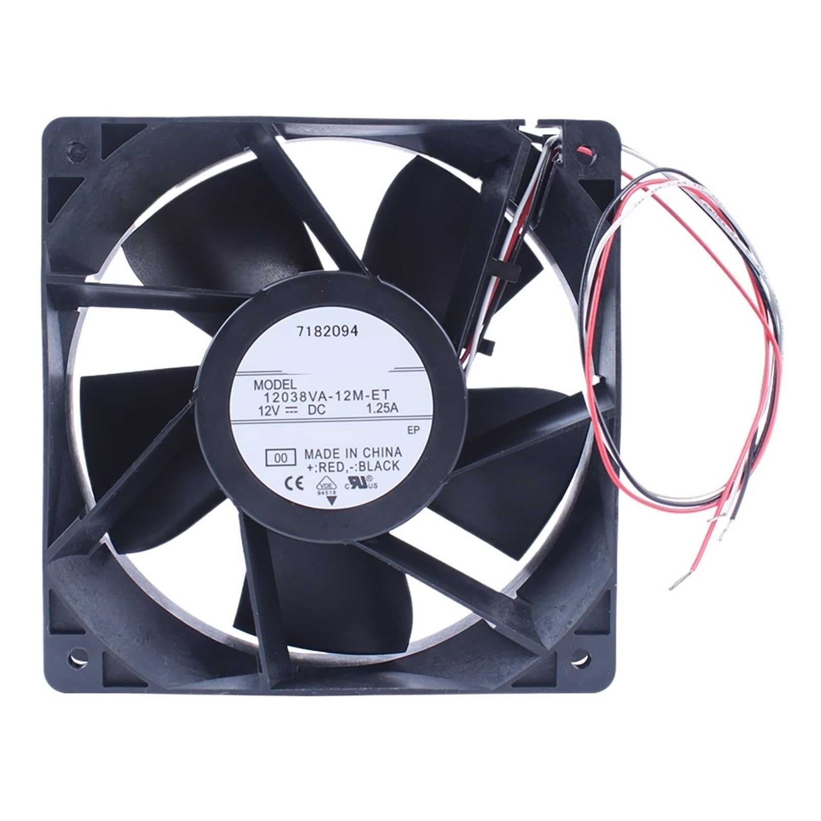 YMUGUEGH 12038VA-12M-ET DC12V 1.25A 12038 3-wire cooling fan