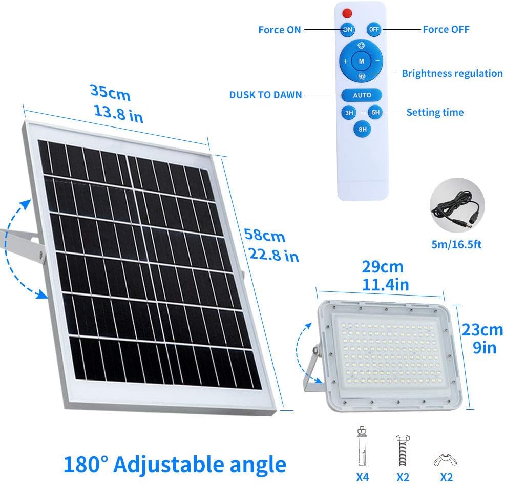 Tech Deals 🔥 300W LED Solar Flood Lights,24000Lumens Street Flood Light Outdoor IP67 Waterproof with Remote Control Security Lighting for Yard, Garden, Gutter, Swimming Pool, Pathway, Basketball Court, Arena Lowest Price 300W LED Solar Flood Lights,24000Lumens Street Flood Light Outdoor IP67 Waterproof with Remote Control Security Lighting for Yard, Garden, Gutter, Swimming Pool, Pathway, Basketball Court, Arena