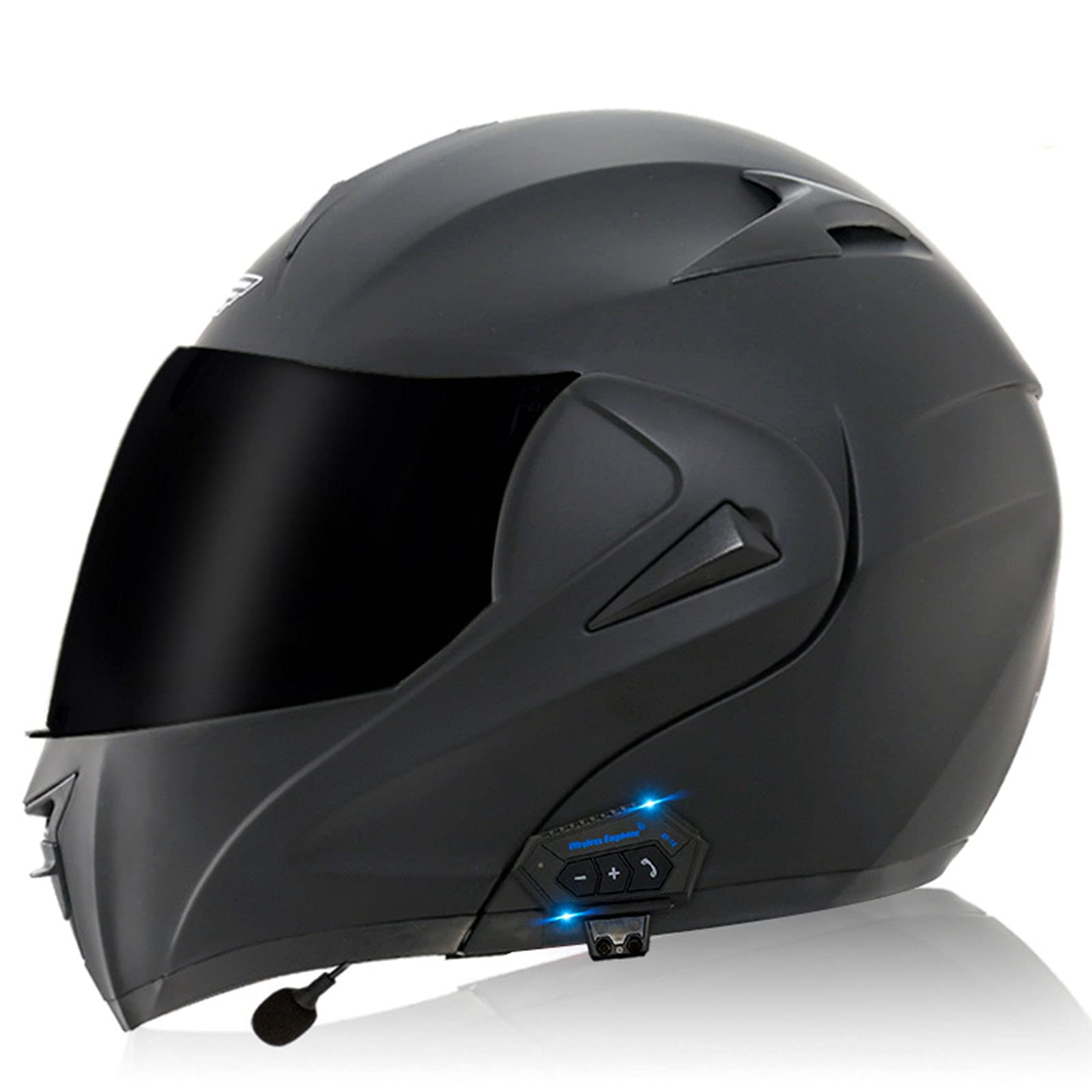 Bluetooth Motorcycle Helmet Full Face Flip Up Front Modular