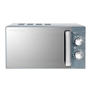 Russell Hobbs RHM1731G Inspire Microondas Manual Solo de 17L y 700W en color gris, con 5 Niveles de Potencia, Temporizador, Función de Descongelado y Fácil Limpieza.