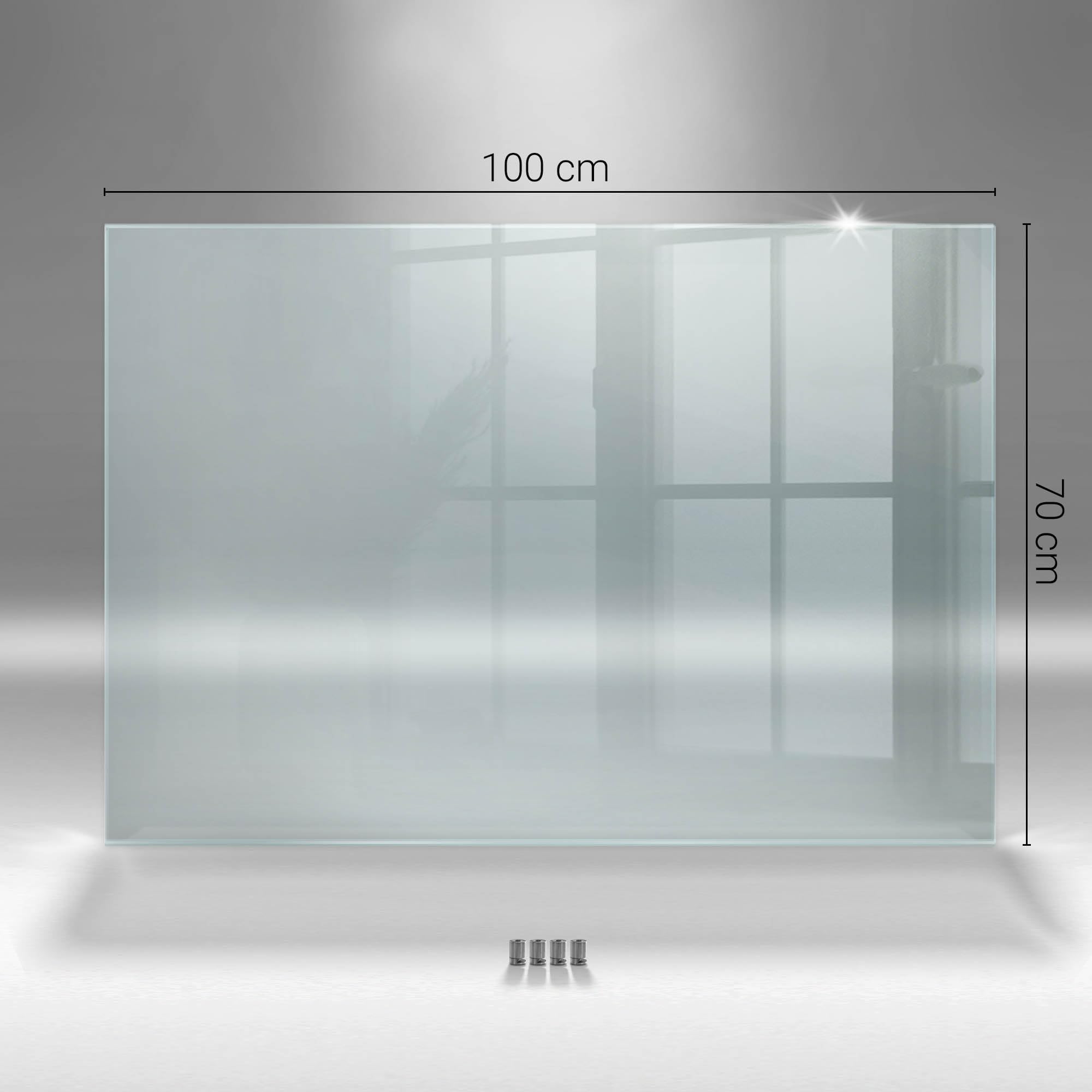 Paraschizzi 100x70 cm Trasparente Facile da Pulire per la Cucina Pannello di Vetro Vetro Temperato Float Elementi di Montaggio Inclusi Protezione Resistente per Pareti Protezione Piastrelle