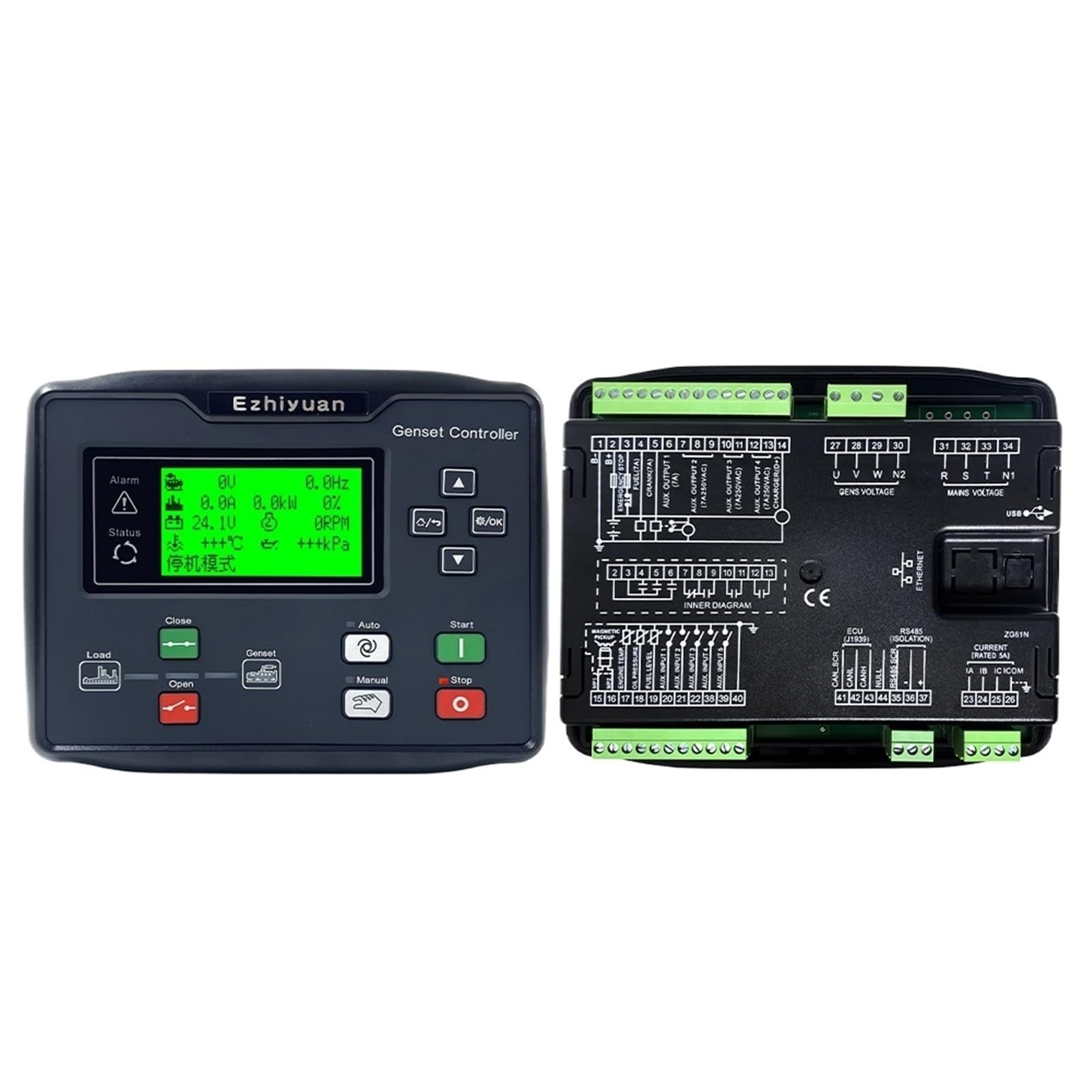 HGM6110NC Diesel Generator Controller AMF Auto Start Stop Control Module Panel Parts With R485