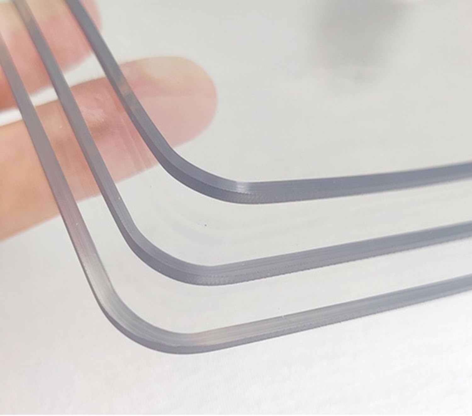 Clear Desk Pad, PVC Desk Protector Mat Clear, Desk Protector Mat Thick Round Plastic Countertop Cover Waterproof for Kitchen, Board, Night Stand,Thick3mm,60 * 100cm