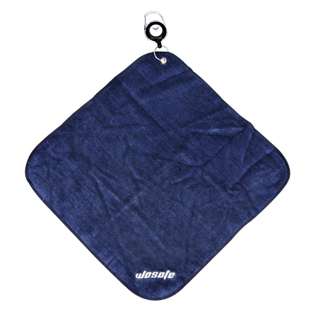 30x30cm Microfiber Golf Towel Sweat-absorbent Wiping Cloth Sports Dark Blue