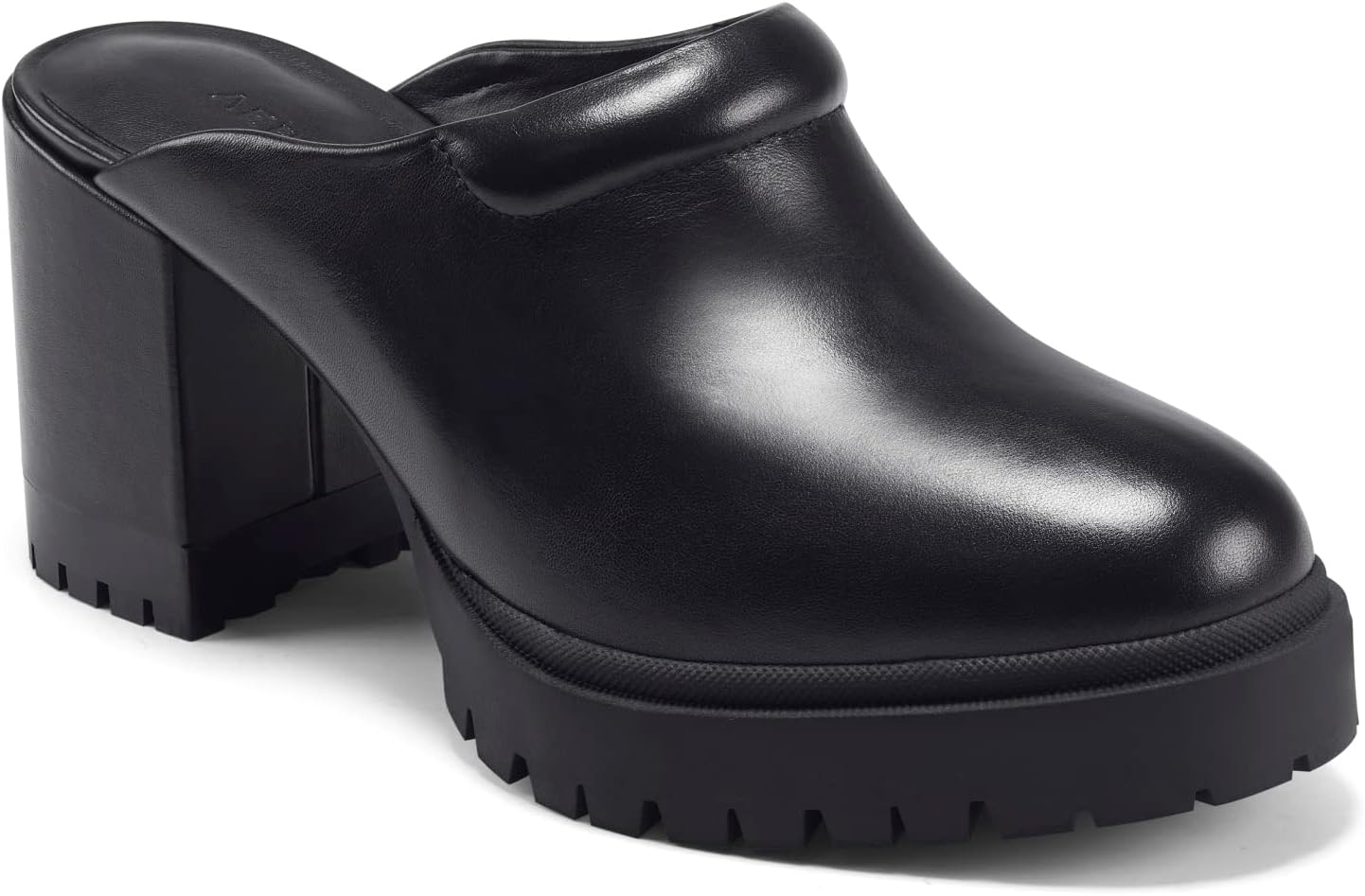 Aerosoles Women's EMON Mule, Black Leather, 8