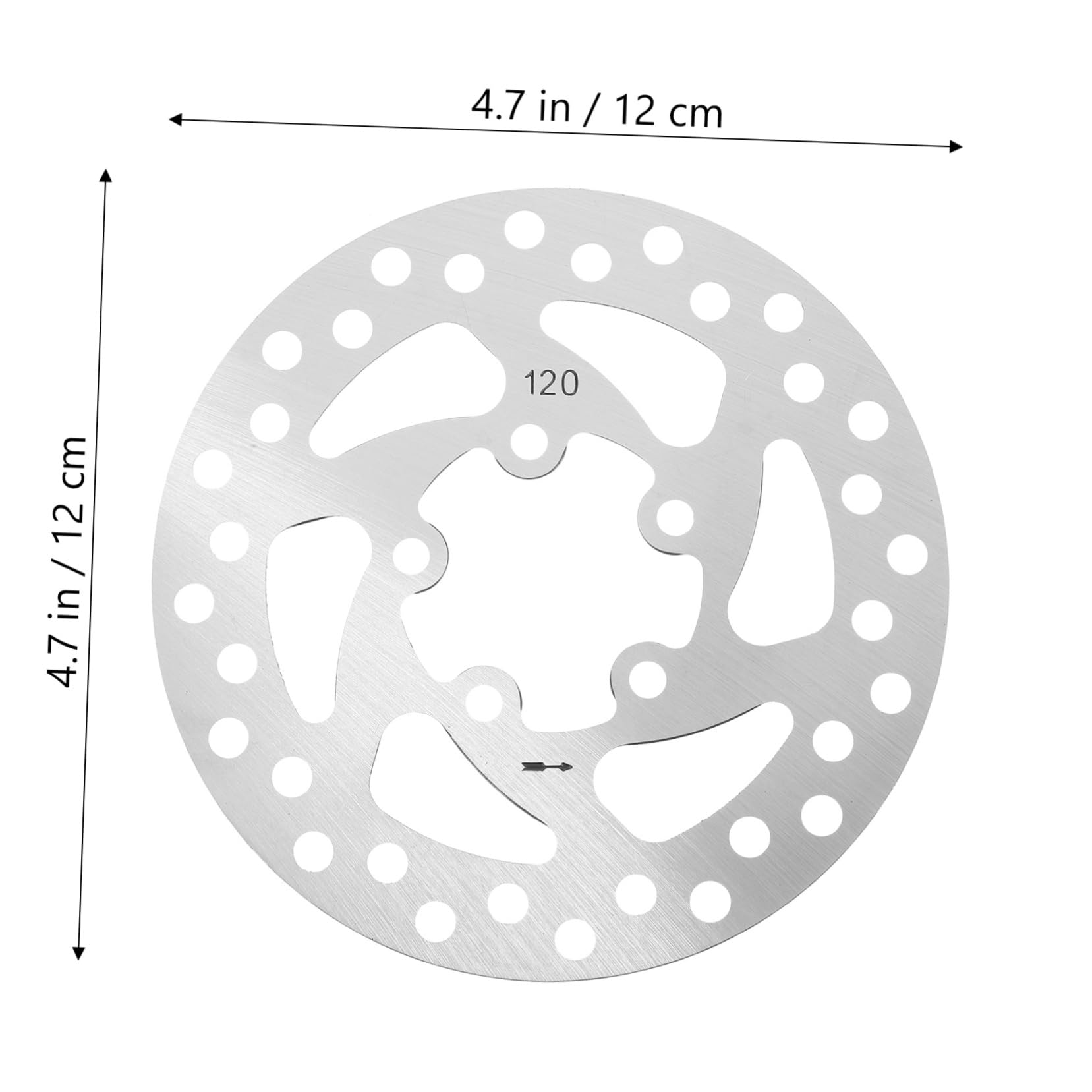 GAROZATION 2Pcs Brake Rotor for Electric Scooter and Mountain Bike Universal Replacement Brake Disc for Enhanced Stopping Power