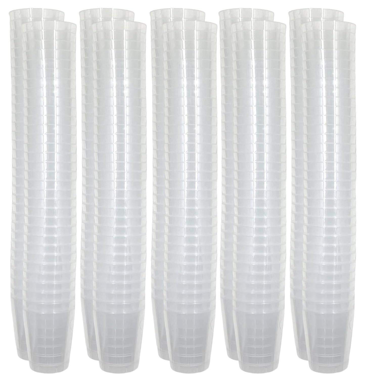 MIJOMA Lot de 320 verres à liqueur incassables en plastique robuste, verres à shot Jello, desserts, fête, mariage, anniversaire. Passe au lave-vaisselle, réutilisables, 29 ml (Transparents)