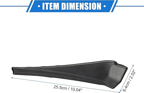 Miniatura 6 de VekAuto 1 par de fundas para limpiaparabrisas delantero compatibles con Nissan Rogue 2014-2020, plástico duradero, negro, izquierdo y derecho