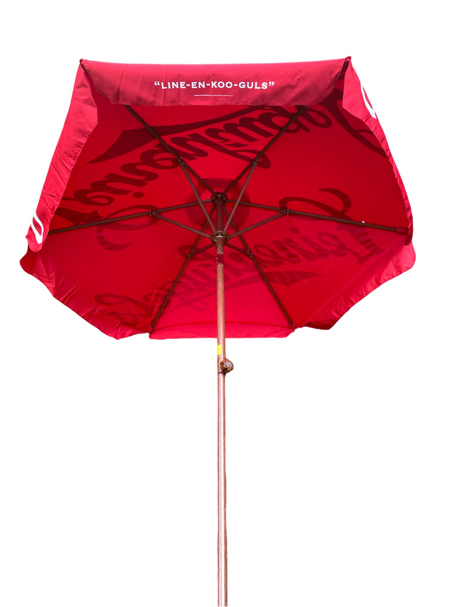 Leinenkugels Market Shade Umbrella | 7ft x 6 | Wood Pole