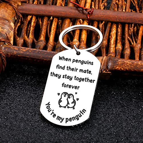 Gifts For Boyfriend Girlfriend Couple Gifts Husband Christmas Gifts Cute Keychain Stocking Stuffers For Wife Anniversary Birthday Romantic Cute Penguin Gifts For Him Her Valentines Day Gifts #TOP5