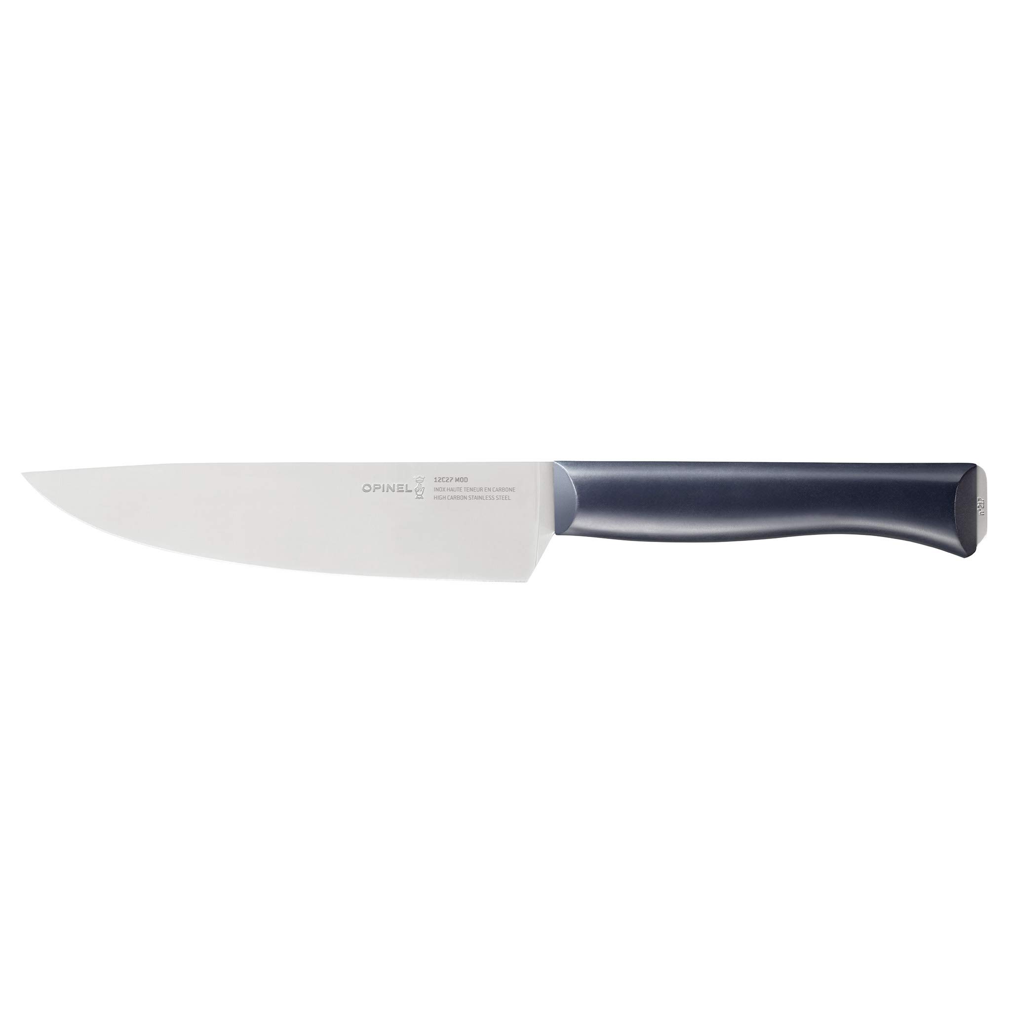 Opinel - N°217 Couteau de Chef 17 cm Intempora - pour Émincer, Découper et Trancher - Lame Inox Rigide - Manche Polyoxyméthylène Robuste - Fabrication Française