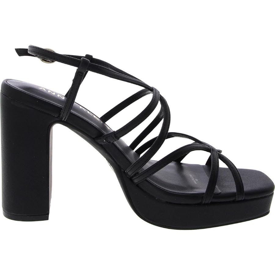 Amazon.com | Anne Klein Women's Zenon Platform Sandal, Black