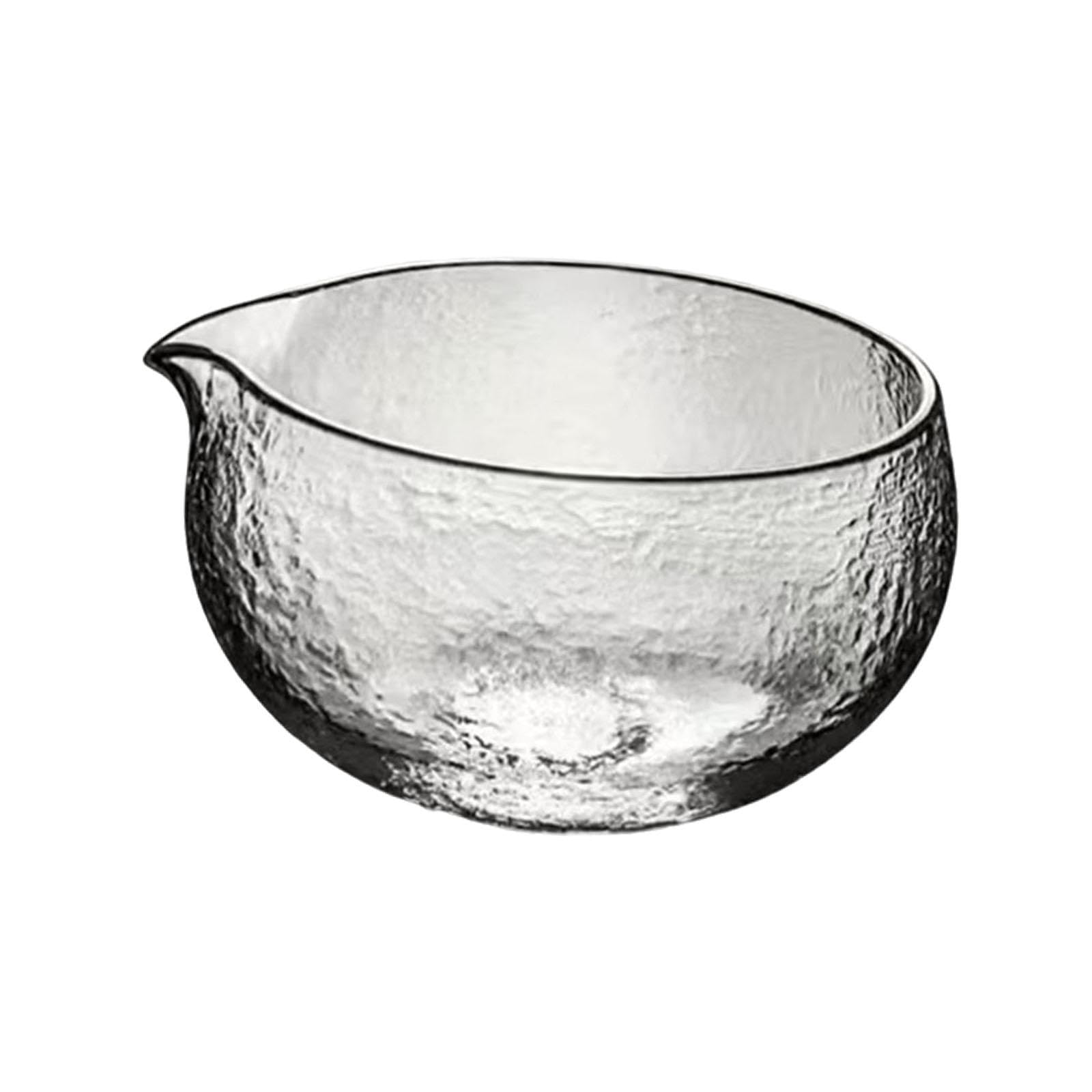 Amagogo Matcha Schale mit Gehämmertem Muster, Matcha Rührschale Aus Klarglas, für, Als Geschenk für Freunde Und Teeliebhaber, Als Geschenk Fü, Style C
