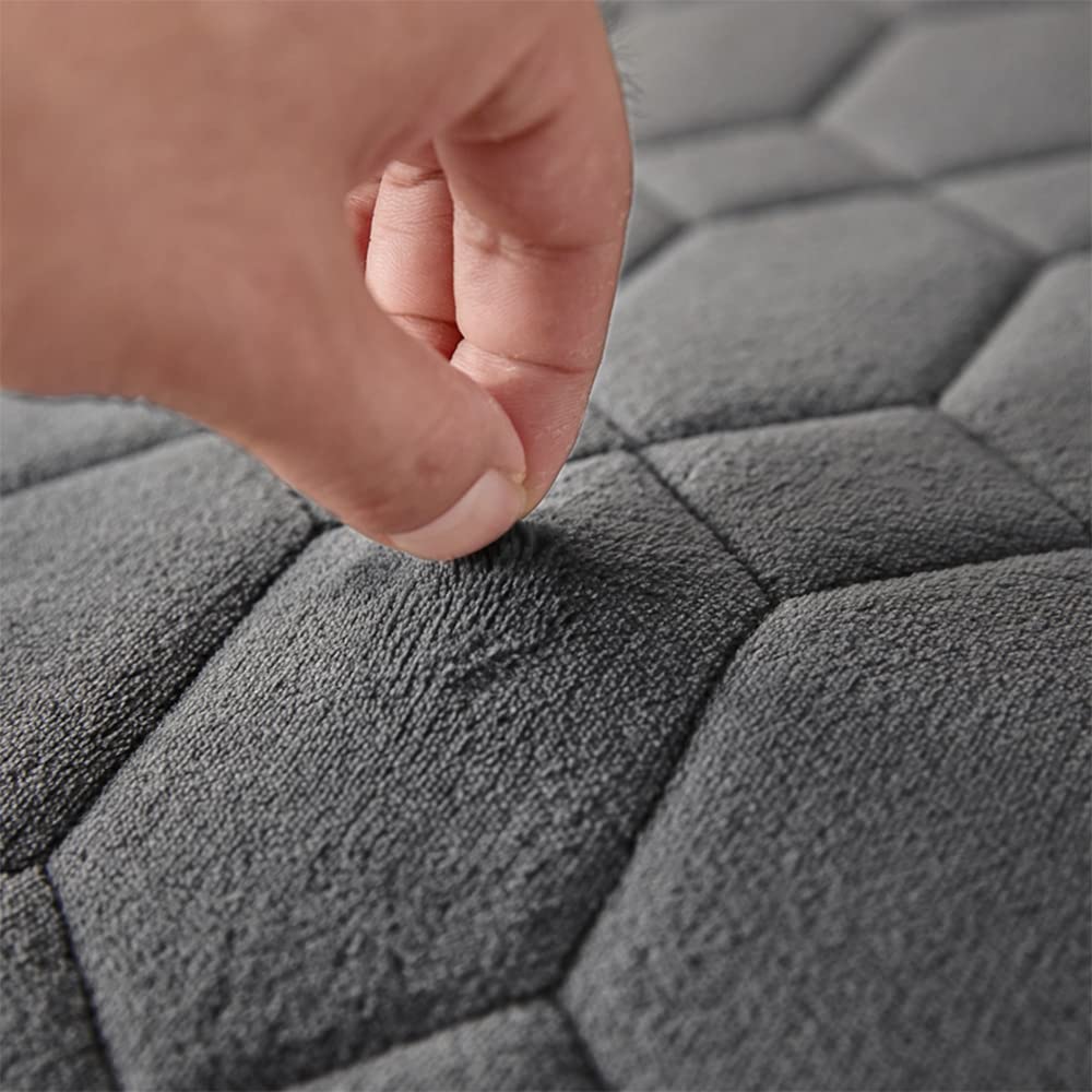 Colchón de futón japonés, colchón de suelo de tatami grueso, almohadilla para dormir en el suelo impresa, estera transpirable, colchón para invitados, colchón acolchado para cama ( Color : Grey , Size