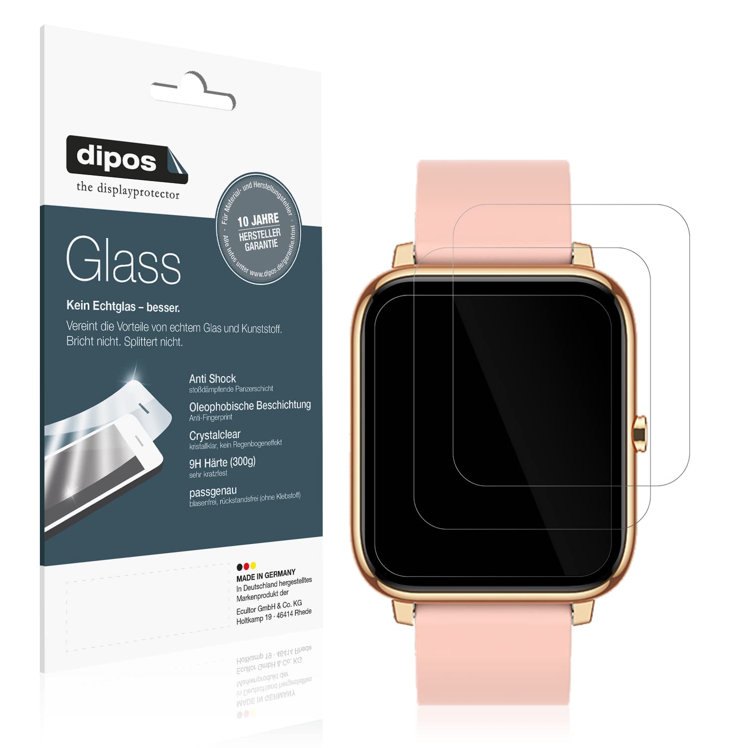 5x Pellicola Protettiva per Kalinco CS201C Smartwatch Protezione