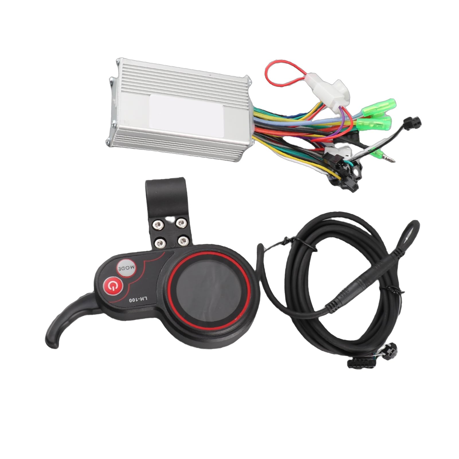 VGEBY Kit Combinato Controller Motore Scooter Elettrico, Controller Brushless Display LCD Pannello di Controllo con Cambio per Bici Elettrica (modalità Doppia Schermo a Colori 36V