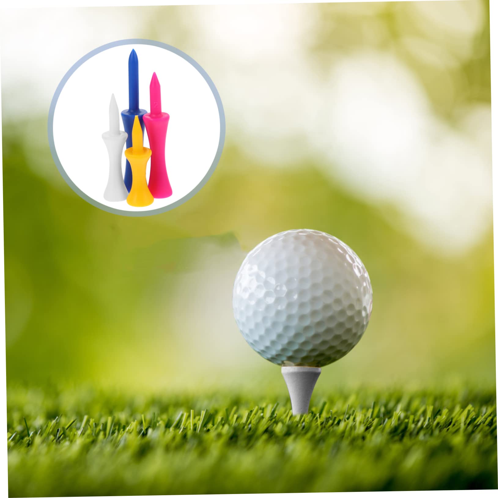 ibasenice Kunststoff Golf Tees Halter Robuste Golfer Zubehör Für Indoor Outdoor Training Verschleißfest Farbvariationen Optimale Schusskraft Abnutzung