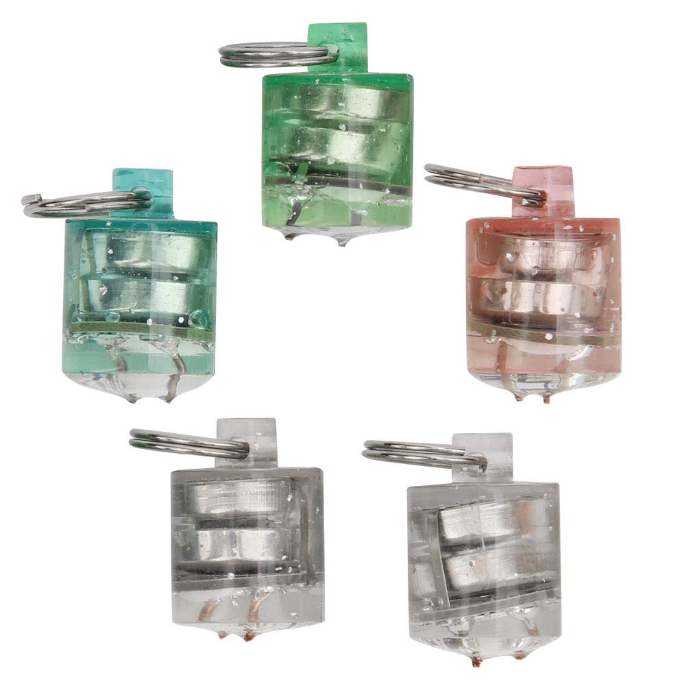 Super Bright LED Lure Light Night LampFishing Bait Tool for Fishermen-5 Computers Blue/Green/Red/White