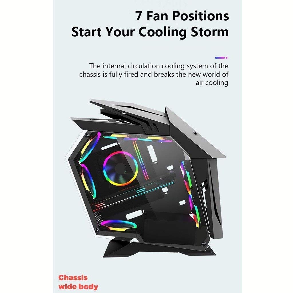 Amazon.com: ZXFF Game Case, Mid-Tower M-ATX/ITX PC Gaming