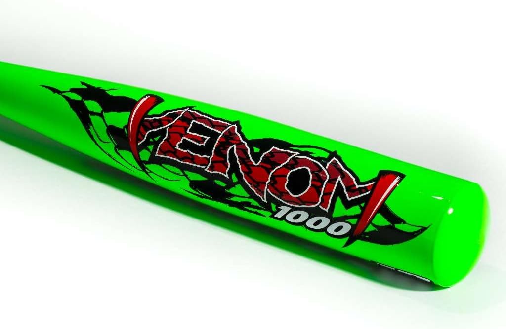 franklin sports kids teeball bat - venom + barracuda aluminum + composite - usa baseball certified for boys + girls - youth metal bat - drop -10 to -13 green: 2-1/4" barrel 24"/14 oz