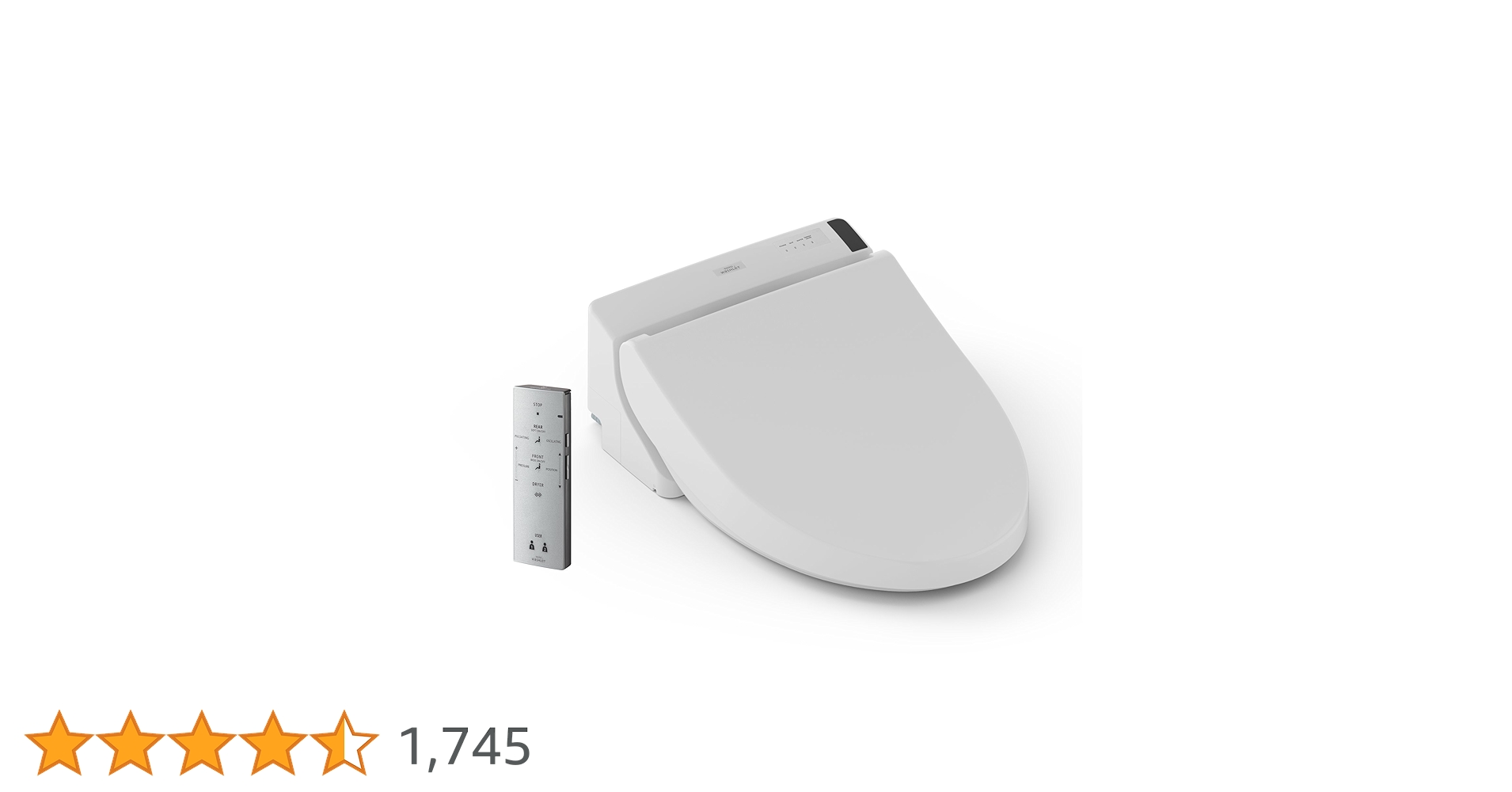 TOTO SW2044#01 C200 WASHLET Electronic Bidet Toilet Seat with