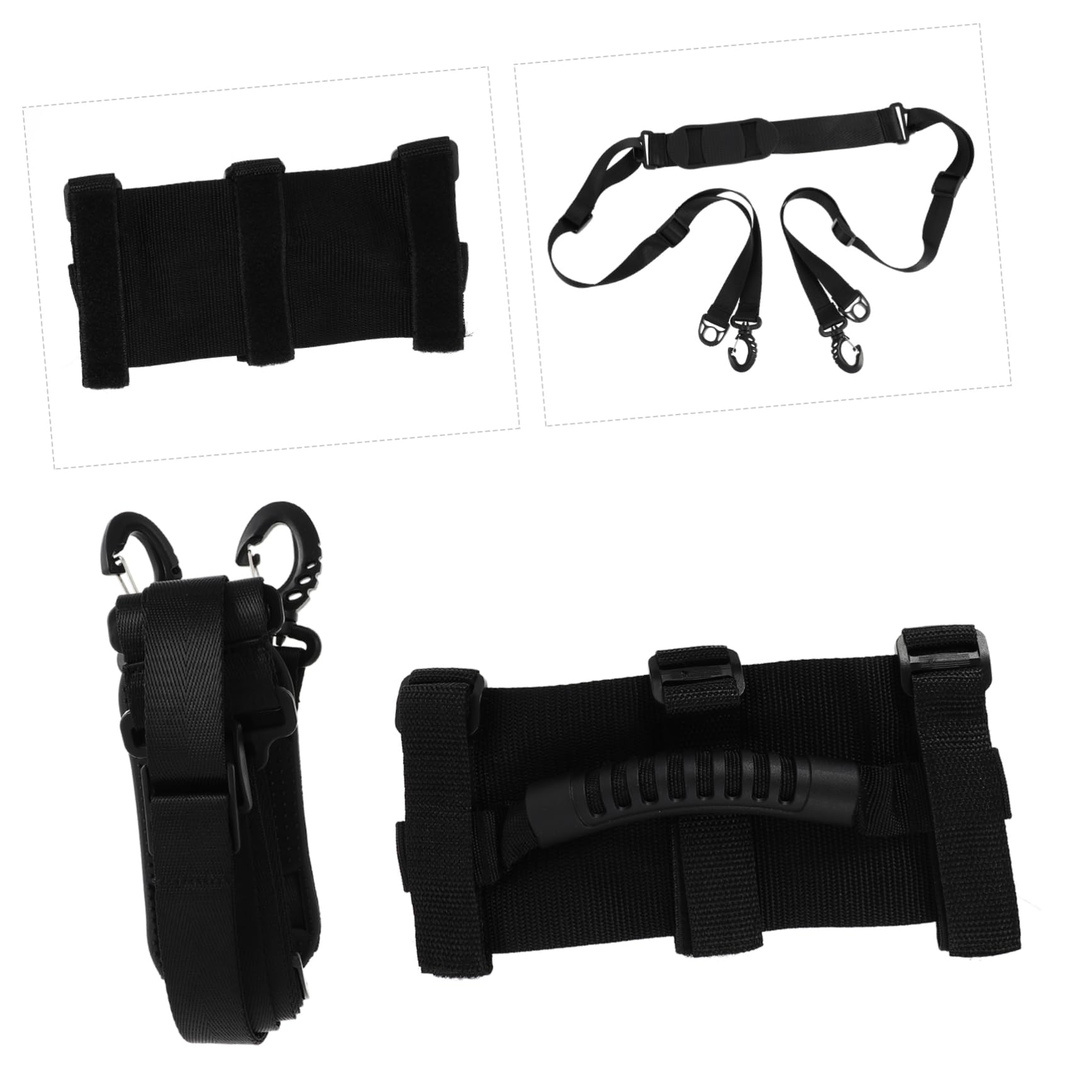 BESPORTBLE 4pièces De Transport Ajustables pour Trottinette Sangles De Universelles Noir pour Chaises De Plage Et Scooters Pliables
