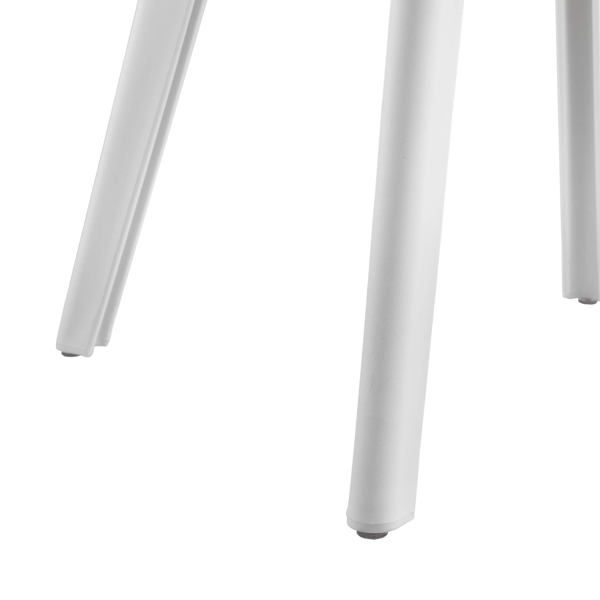 [en.casa] Set di 2 Sedie da Sala da Pranzo in Plastica Sedie Monoscocca Moderne con Schienale Design Ergonomico per Cucina Soggiorno - Bianco