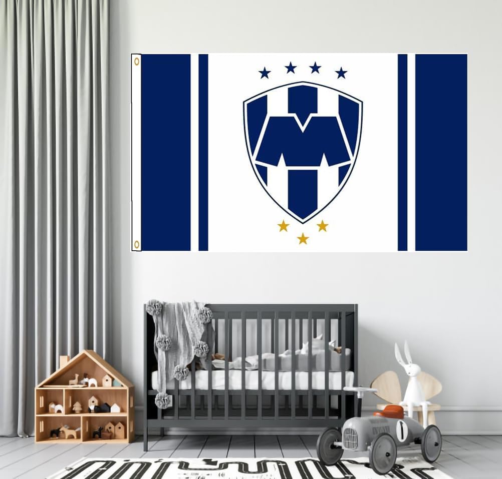Monterrey Flag Mexico Soccer Futbol Banner 3x5ft Polyester Flag For Garage Room Man Cave - Image 3