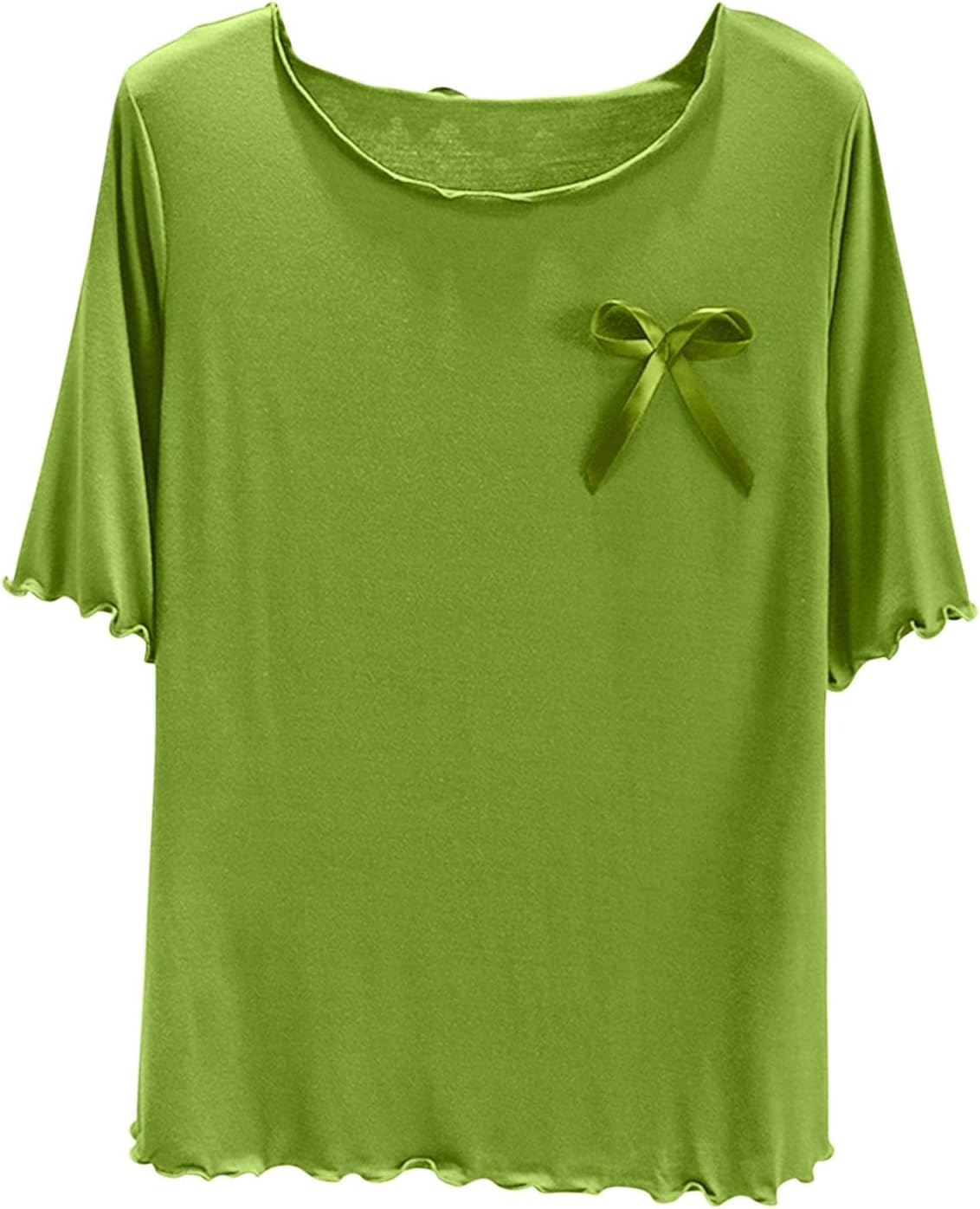 Sleep Shirts for Women - Modal Cotton Pajama Tops Short Sleeve Round Neck Tshirt Solid Color Pajamas Tee Loungewear