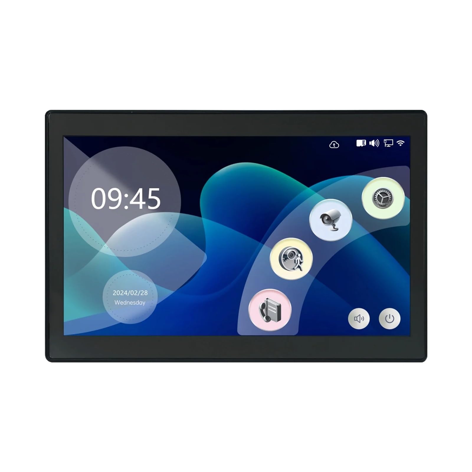 TUYA 10" LCD 2 Fils interphone vidéo écran Tactile Sonnette de Porte Intelligente visiophone Vision Nocturne Tuya for Villa Maison Appartement D2 Grand Angle(1to1 10inch TF 32GB)