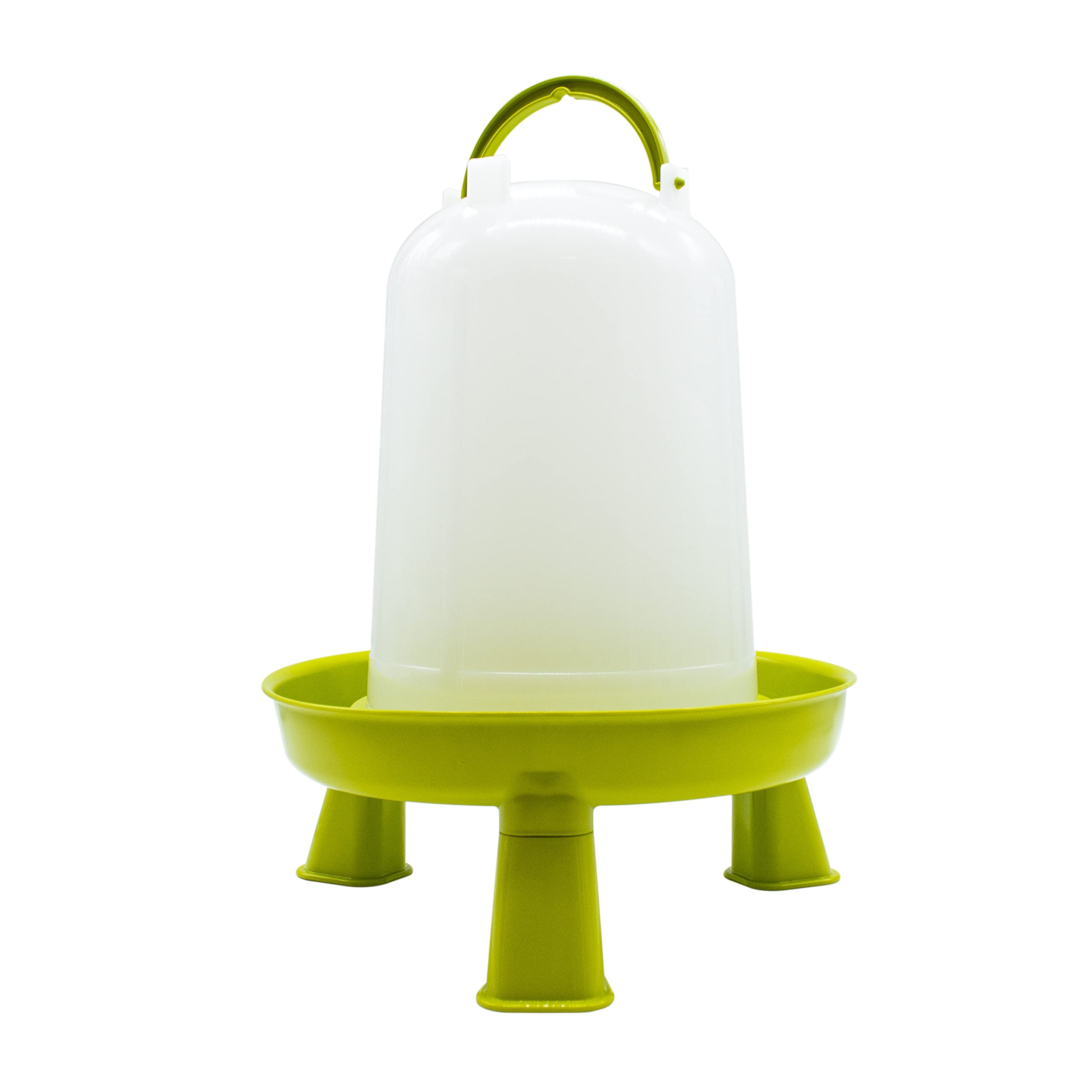 Bebedero Gallinas- Bebedero Aves de Corral Bío con Patas 10 L - Bebedero ecológico Fabricado en plástico de Origen Vegetal - Ideal para gallineros sostenibles
