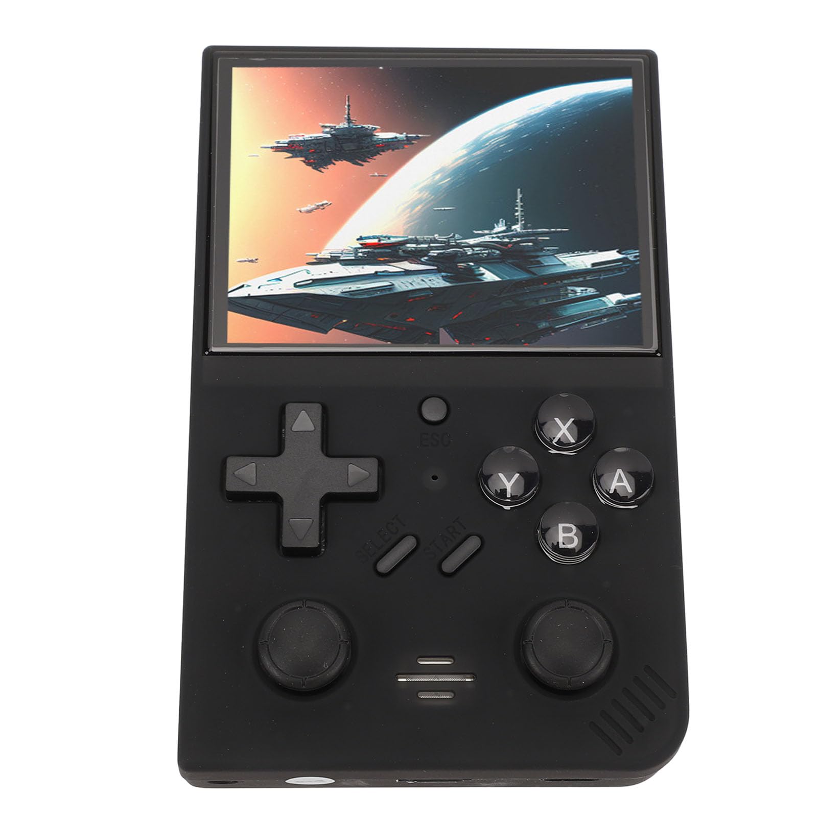 Przenośna Przenośna Konsola do Gier Retro 3,5-calowy Ekran IPS Karta Pamięci 64 GB Bateria 3000 MAh (BLACK)