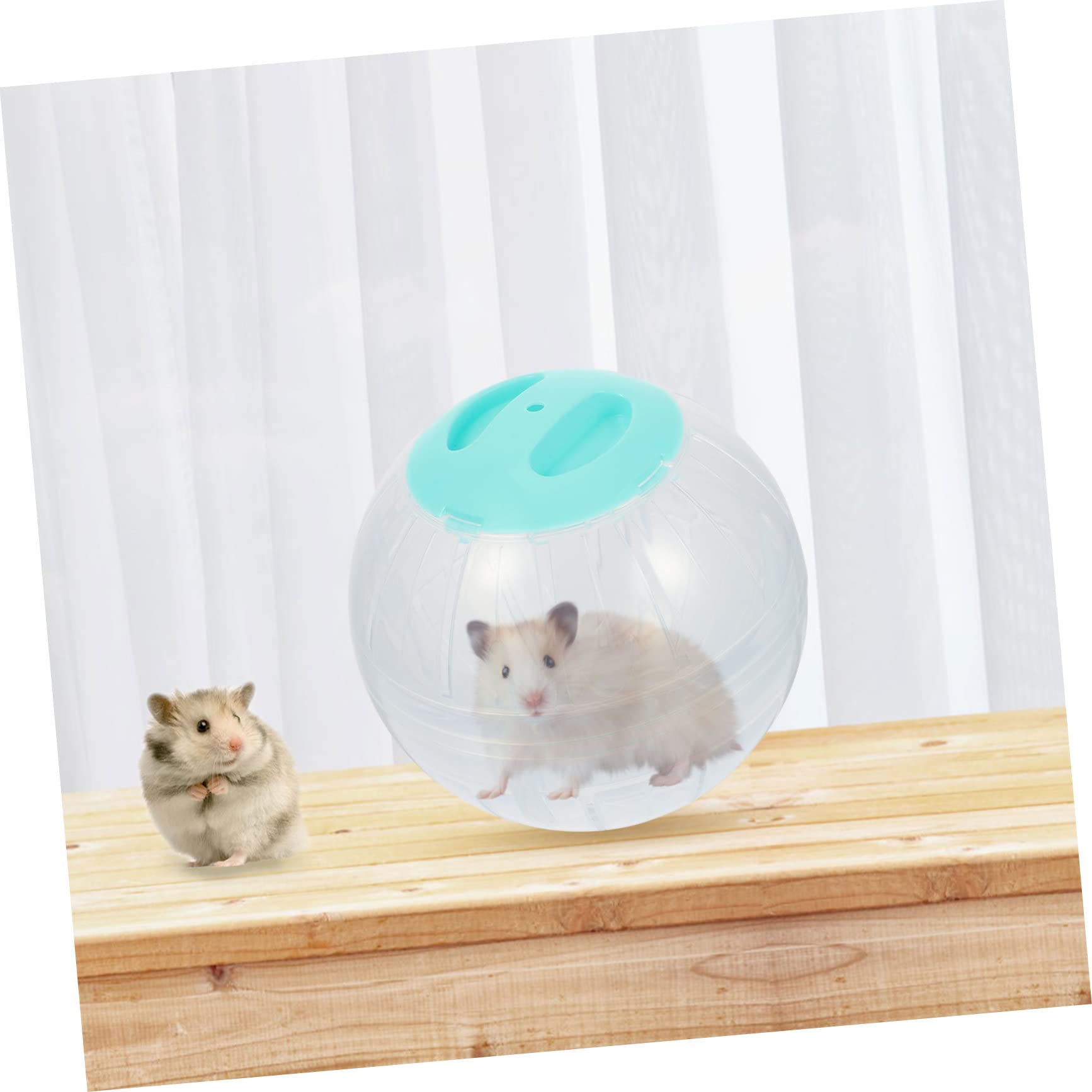 4stücke Hamster Übungskugeln Geräuschlos Große Crystal-laufbälle Für Kleintiere Für Hamster Und Rennmäuse Transparentes Design Fördert Und Fitness
