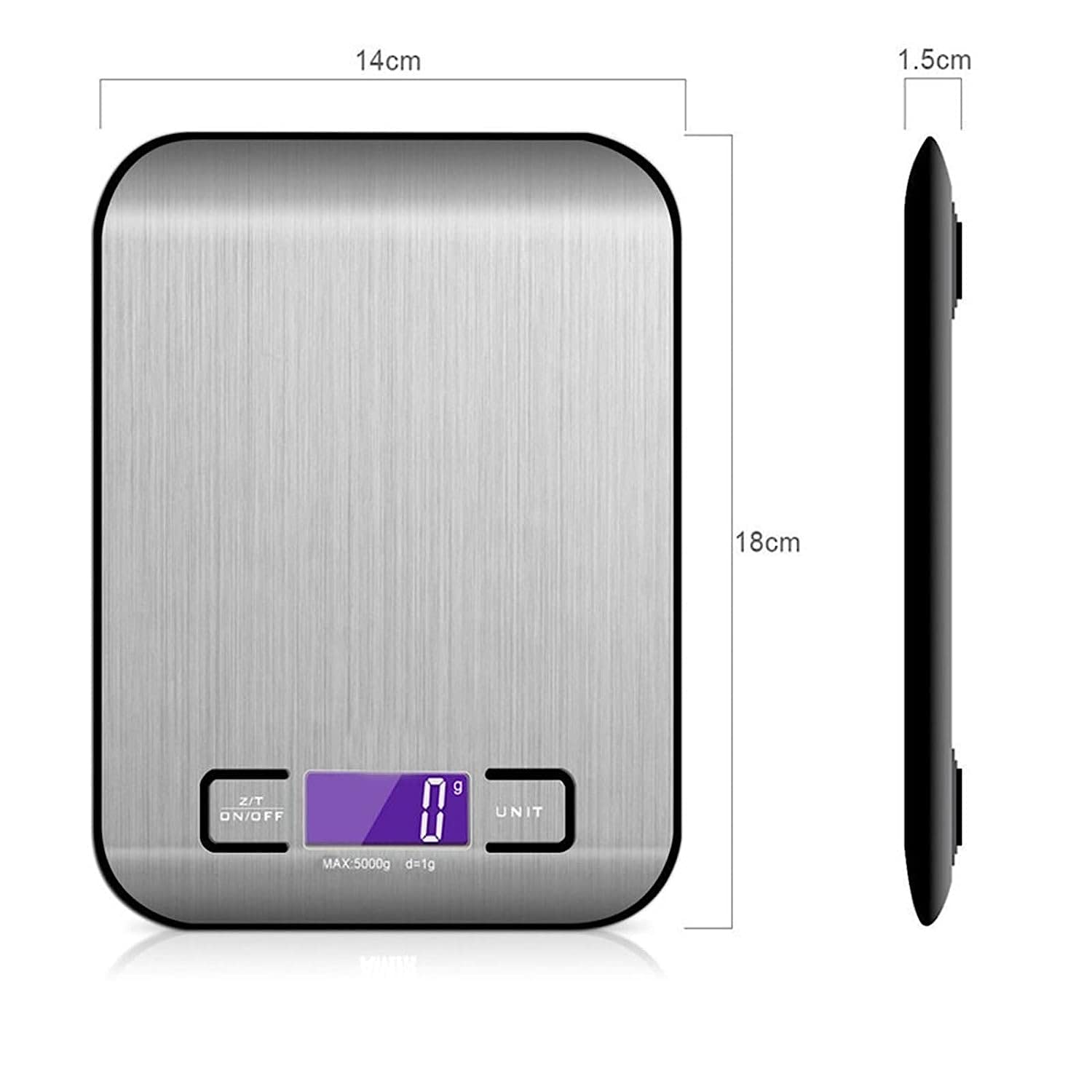 Báscula electrónica de precisión para alimentos y cocina