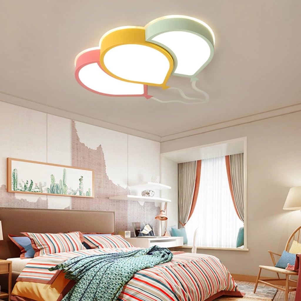 Lampara techo infantil Lámpara de globo Lampara LED habitacion techo 3000K-6000K Regulable con Control Remoto Luces Techo infantil Lamparas Dormitorio Estar Pasillo y Salón ( Tamaño : Type1:60*40cm )