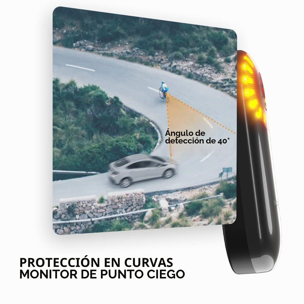 Magene L508 Luz trasera de radar de bicicleta, 5 modos de luz, luz trasera de bicicleta recargable tipo C para ciclismo MTB, bicicleta, batería de larga duración