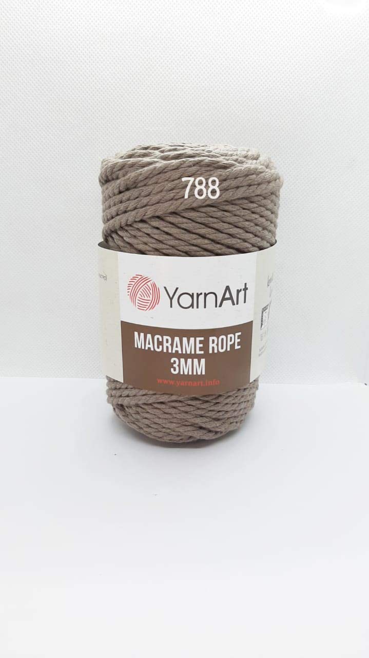 YarnArt El Örgü İpi MACRAME ROPE 3 MM, 788, 4x250 gr