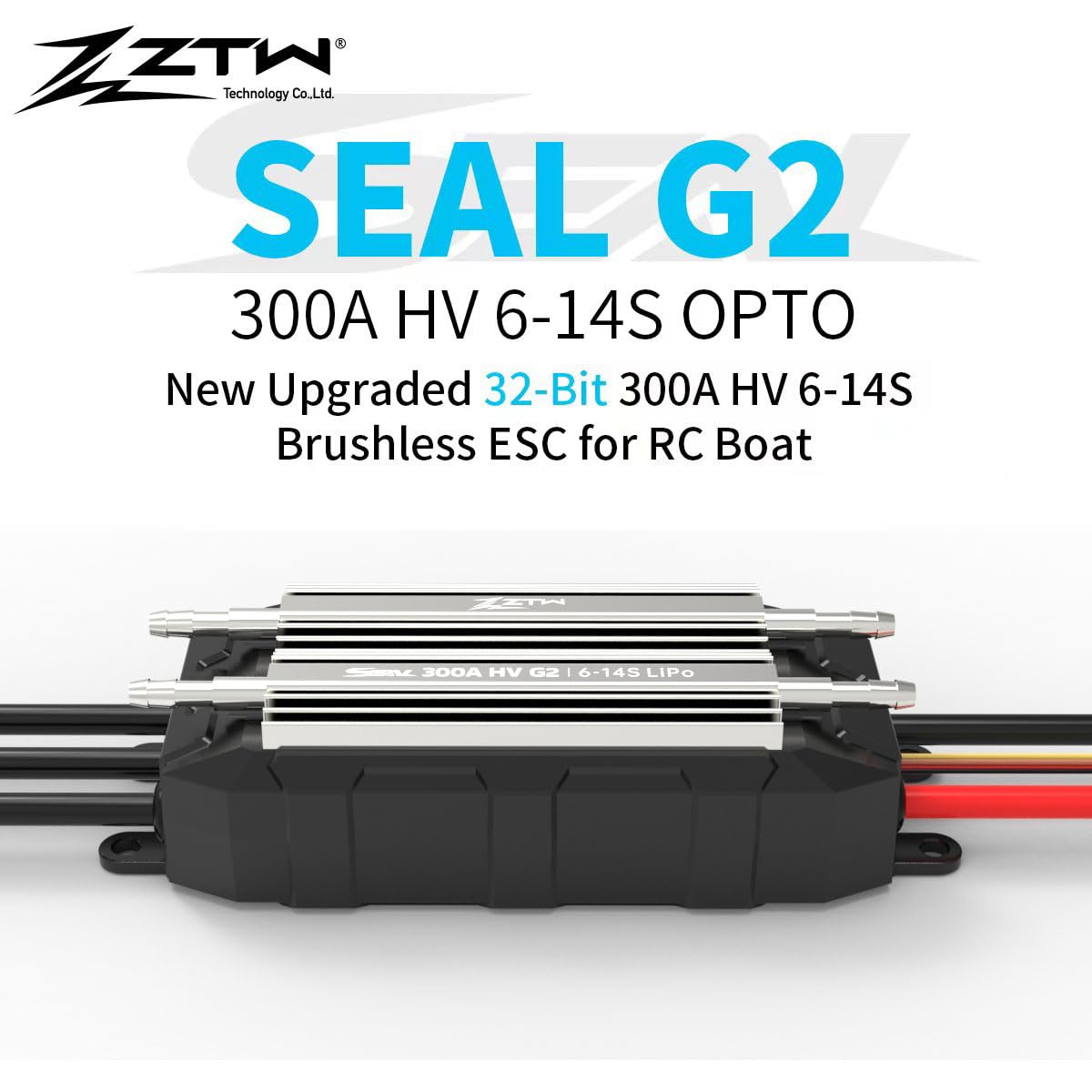Amazon | RCボート用防水アンプZTW Seal G2 300A ESC HV 6-14S 高電圧