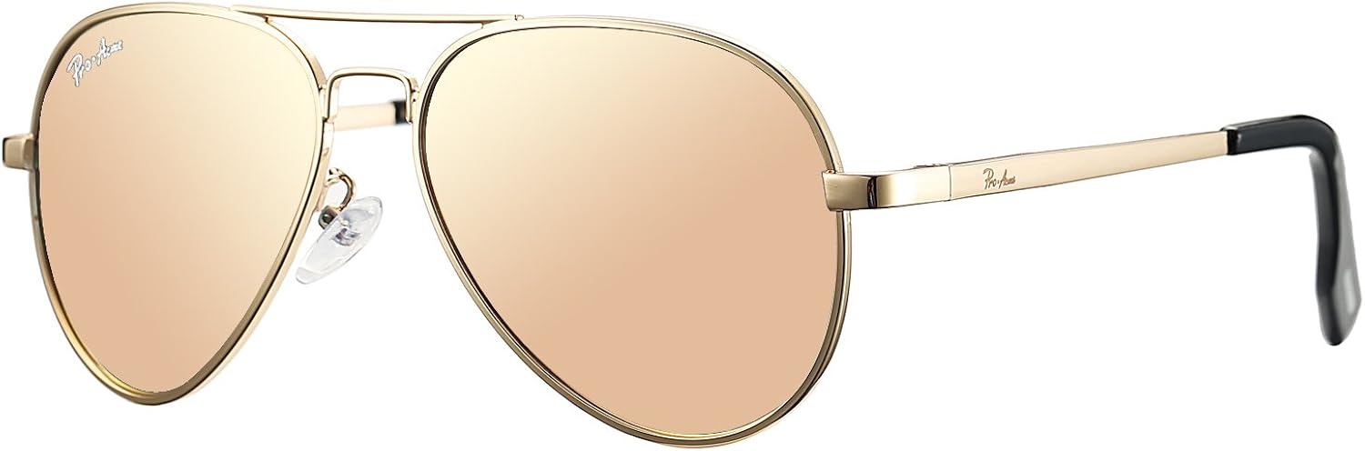 Pro Acme Gafas de sol polarizadas pequeñas de aviador para niños y jóvenes de 5 a 18 años