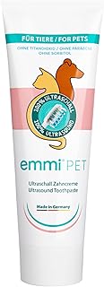 Emmi-pet Hunde-Zahncreme für Ultraschall-Zahnbürste – Hundezahnpasta für alle Hunderassen – Ohne Titandioxid, Fluorid & Parabene – Vegan, schonend & ohne Tierversuche – 1x 75 ml product image