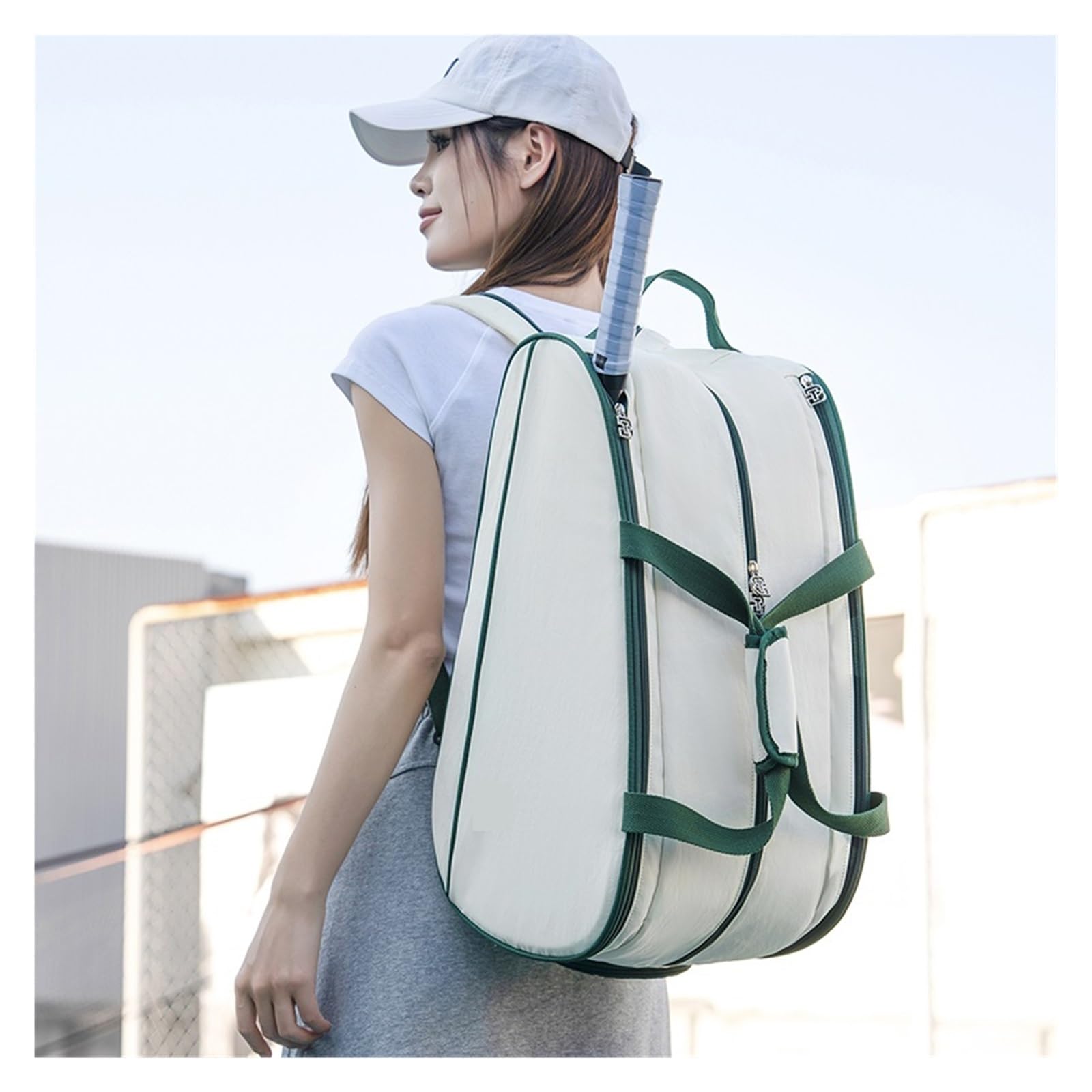 Mochila Tenis Mochila Profesional for Raqueta De Tenis for Hombre Y Mujer, Bolso Padel Squash Bádminton, Portátil Pickleball