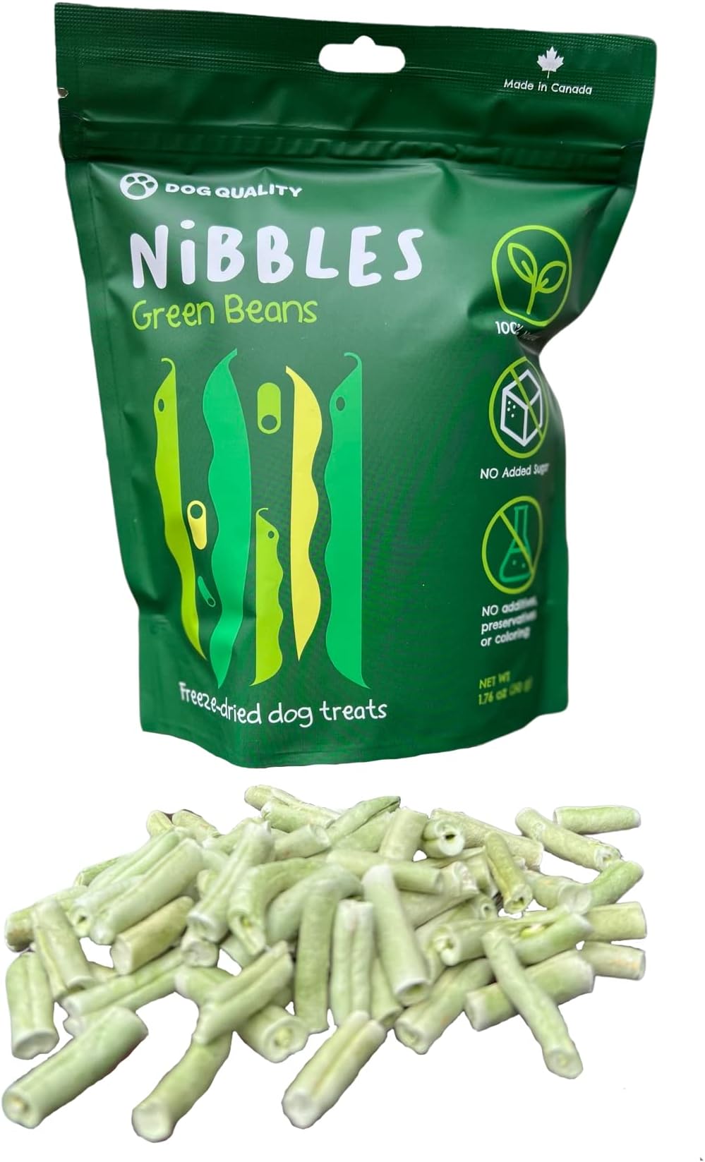 K9 Granola Factory Green Bean Chips Dog Treats 5oz (Pack