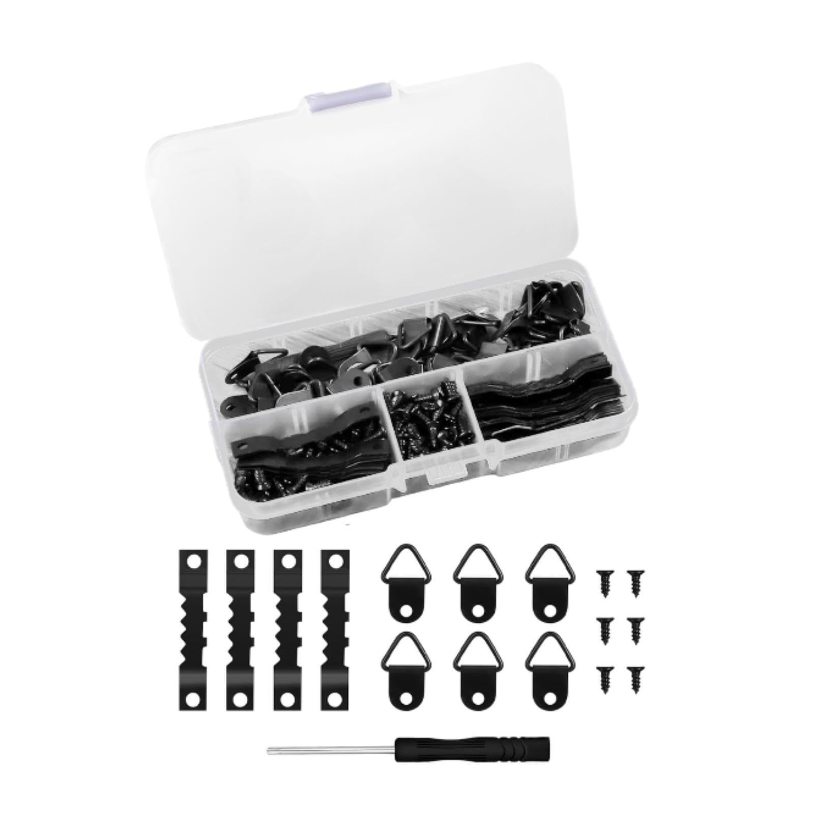 YIXANNX Sturdy Picture Hangers Kit Including Screws Offers Dependable Solution for Hanging Pictures and Art Effortlessly Sawtooth Picture Frame Hanger