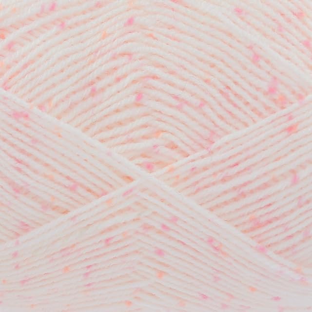 King Cole Big Value Baby 4Ply Spot 100g Acrylic Knitting Yarn (2552 Pink Lady)