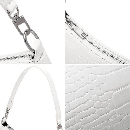 Miniatura 4 de Bolso de hombro pequeño para mujer bolso de mano cruzado para mujer bolsos Y2k de los años 90 1a - Grande Blanco, A - Grande Beige, A - Grande